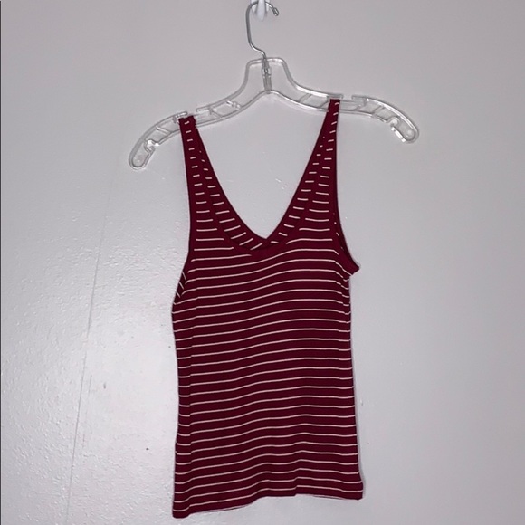 New Nordstrom BP Striped V Neck fitted Tank Top nwt medium women’s - Picture 4 of 8